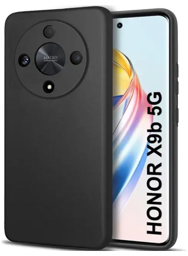 Protective Cover For  Honor X9b , Slim Fit Soft Back TPU Case Flexible Silicone Cover Compatible For Honor X9b - Black